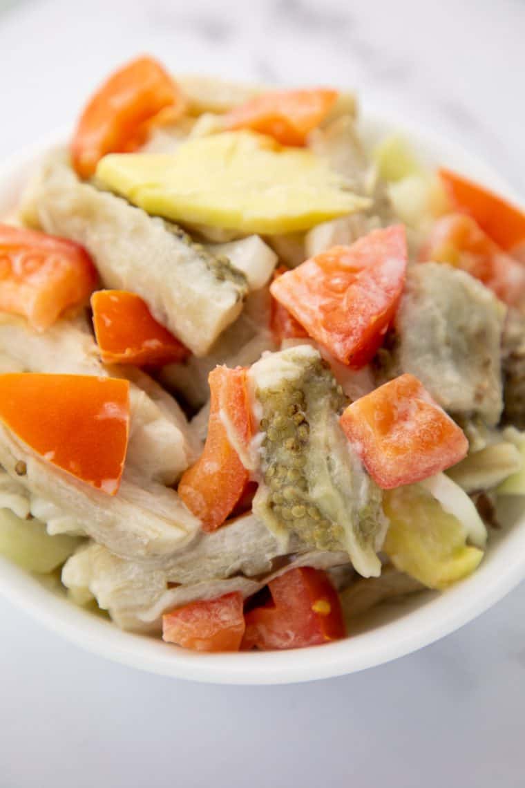 Grilled Eggplant with Vinegar and Coconut Milk (Ensaladang Talong with