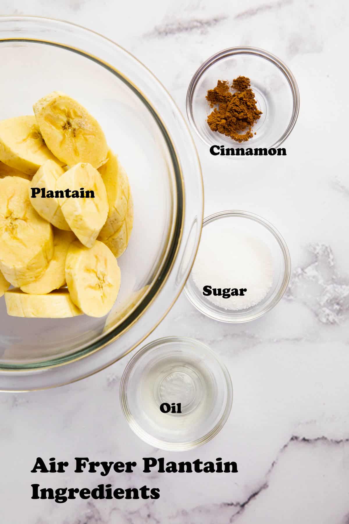 ingredients for air fryer plantains